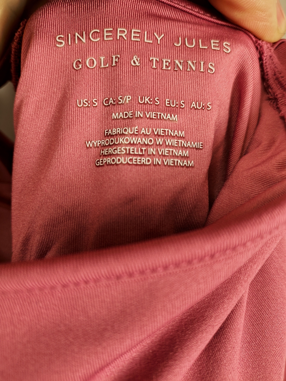 Sincerely Jules Golf Tennis Dress Women’s Small Pink Active Athleisure NWOT - Picture 3 of 4